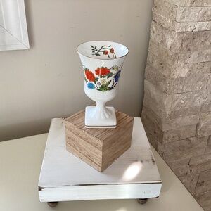 Aynsley “Famille Rose” Mini Urn Shaped Vase